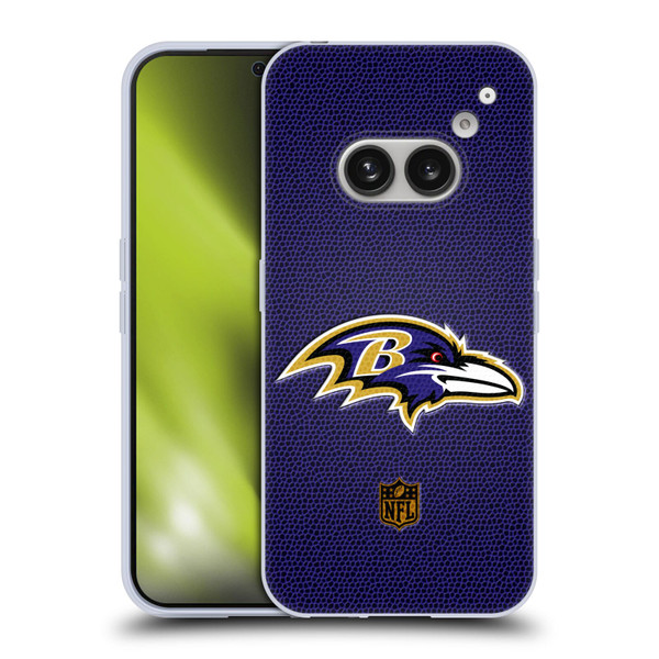 NFL Baltimore Ravens Logo Football Soft Gel Case for Nothing Phone (2a)