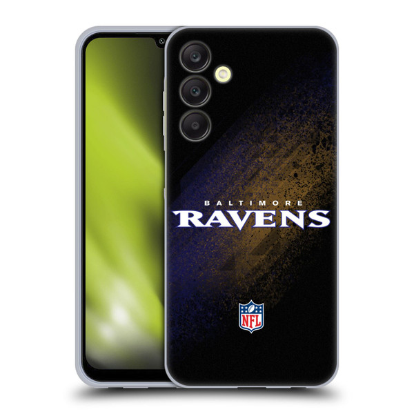 NFL Baltimore Ravens Logo Blur Soft Gel Case for Samsung Galaxy A25 5G