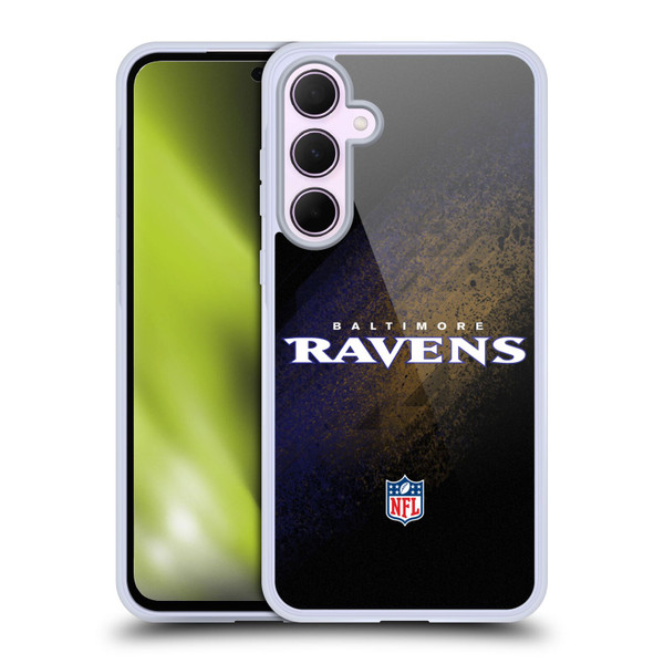 NFL Baltimore Ravens Logo Blur Soft Gel Case for Samsung Galaxy A35 5G