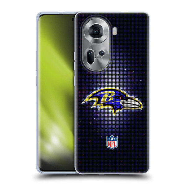 NFL Baltimore Ravens Artwork LED Soft Gel Case for OPPO Reno11
