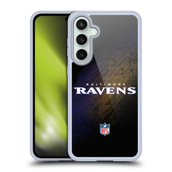 NFL Baltimore Ravens Logo Blur Soft Gel Case for Samsung Galaxy S23 FE 5G