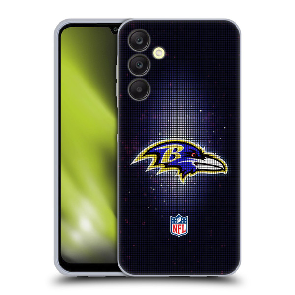 NFL Baltimore Ravens Artwork LED Soft Gel Case for Samsung Galaxy A25 5G