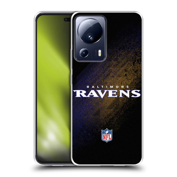 NFL Baltimore Ravens Logo Blur Soft Gel Case for Xiaomi 13 Lite 5G