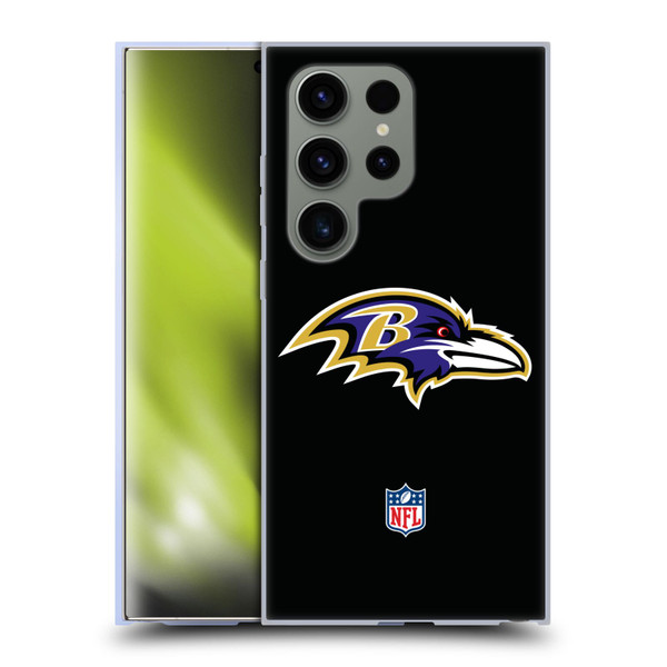 NFL Baltimore Ravens Logo Plain Soft Gel Case for Samsung Galaxy S24 Ultra 5G