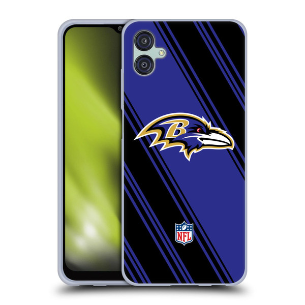 NFL Baltimore Ravens Artwork Stripes Soft Gel Case for Samsung Galaxy M04 5G / A04e