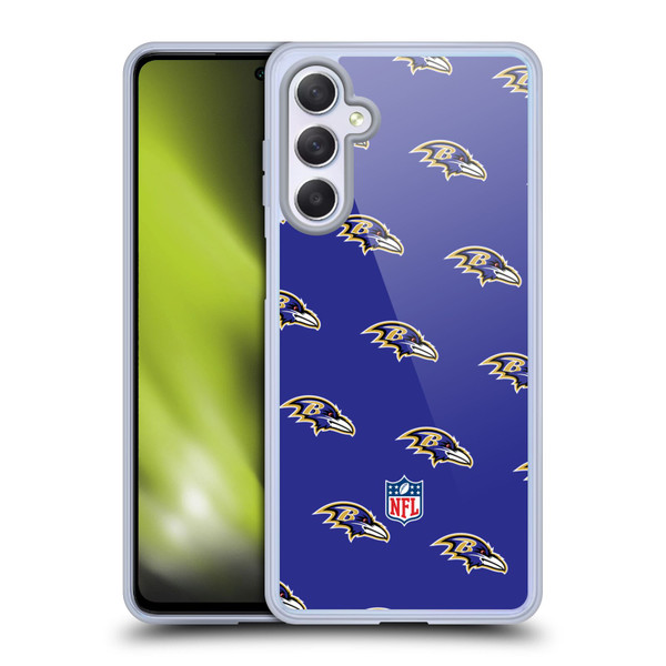 NFL Baltimore Ravens Artwork Patterns Soft Gel Case for Samsung Galaxy M54 5G