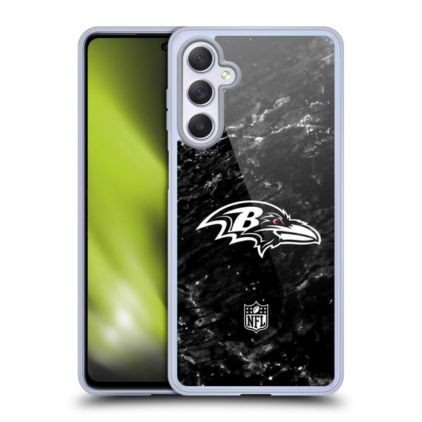 NFL Baltimore Ravens Artwork Marble Soft Gel Case for Samsung Galaxy M54 5G