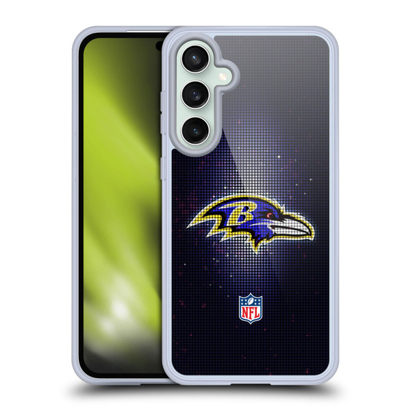 NFL Baltimore Ravens Artwork LED Soft Gel Case for Samsung Galaxy S23 FE 5G