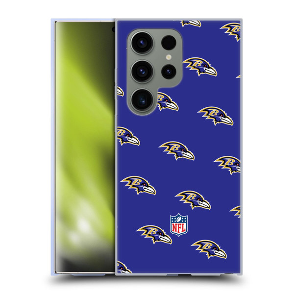 NFL Baltimore Ravens Artwork Patterns Soft Gel Case for Samsung Galaxy S24 Ultra 5G