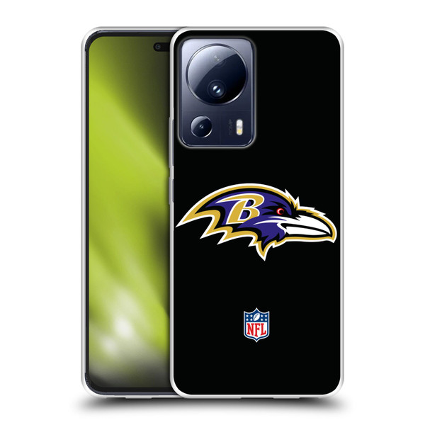 NFL Baltimore Ravens Logo Plain Soft Gel Case for Xiaomi 13 Lite 5G