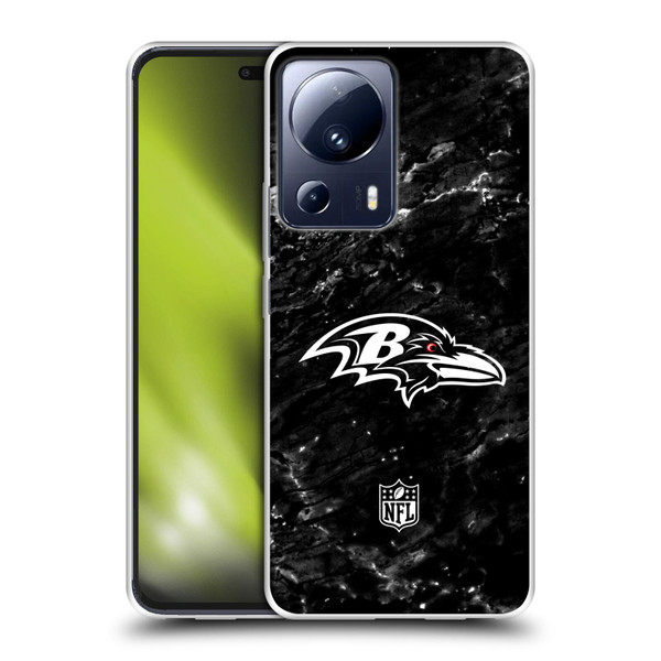 NFL Baltimore Ravens Artwork Marble Soft Gel Case for Xiaomi 13 Lite 5G