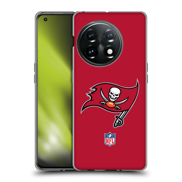 NFL Tampa Bay Buccaneers Logo Plain Soft Gel Case for OnePlus 11 5G