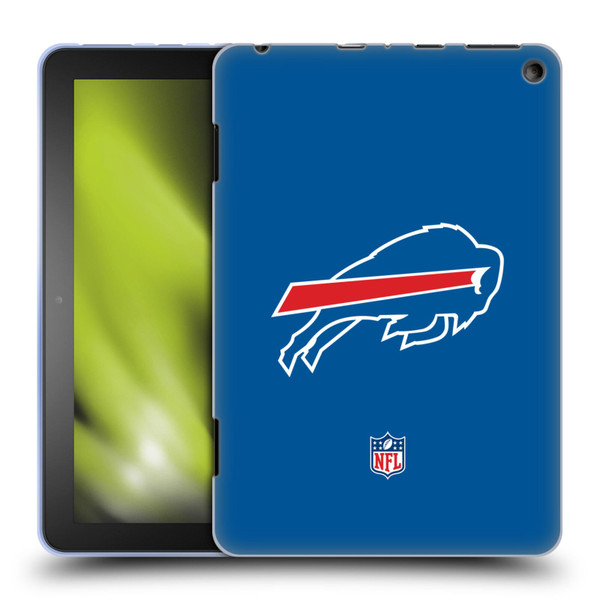 NFL Buffalo Bills Logo Plain Soft Gel Case for Amazon Fire HD 8/Fire HD 8 Plus 2020