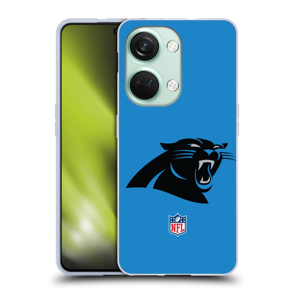 NFL Carolina Panthers Logo Plain Soft Gel Case for OnePlus Nord 3 5G
