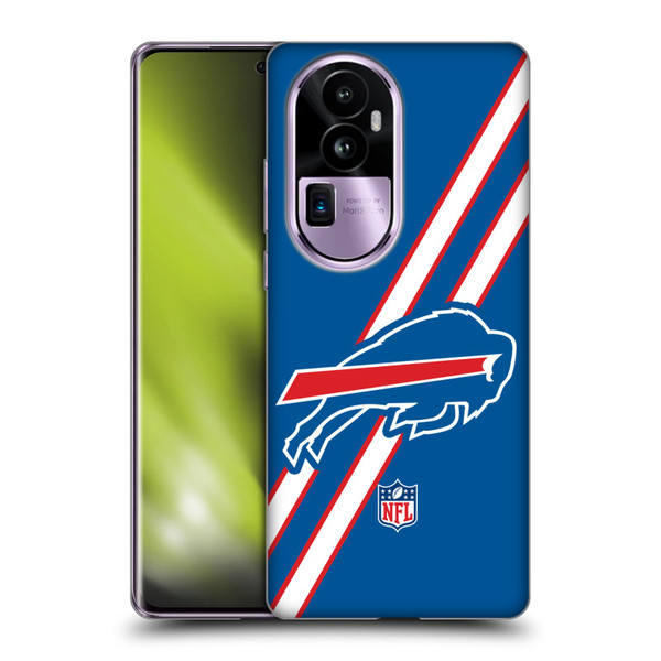 NFL Buffalo Bills Logo Stripes Soft Gel Case for OPPO Reno10 Pro+