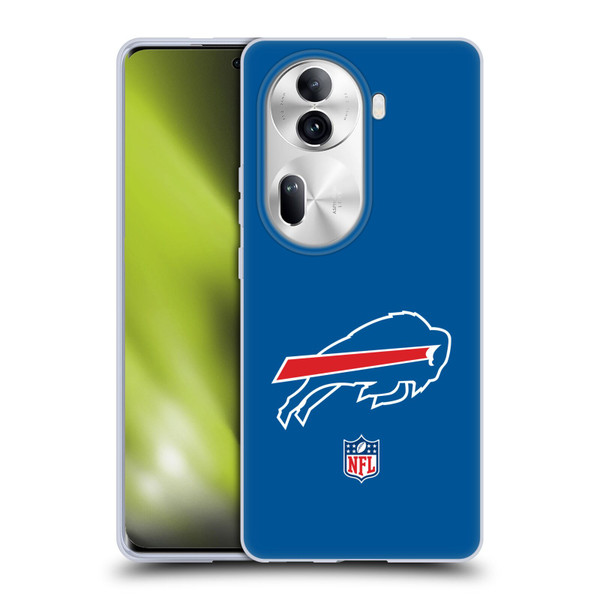 NFL Buffalo Bills Logo Plain Soft Gel Case for OPPO Reno11 Pro