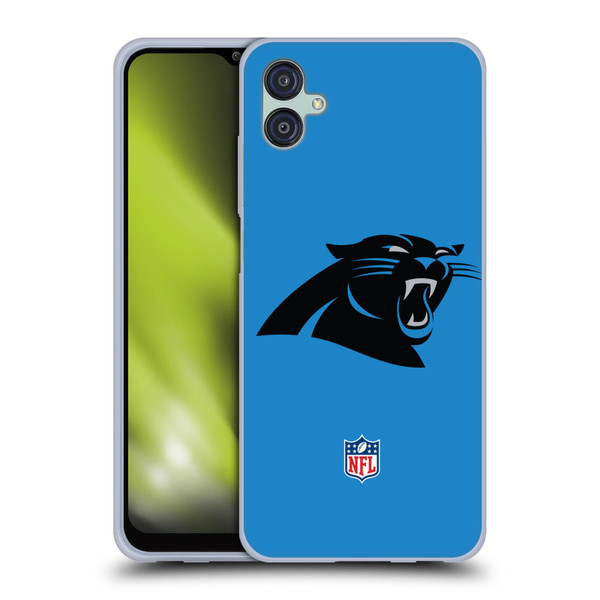 NFL Carolina Panthers Logo Plain Soft Gel Case for Samsung Galaxy M04 5G / A04e