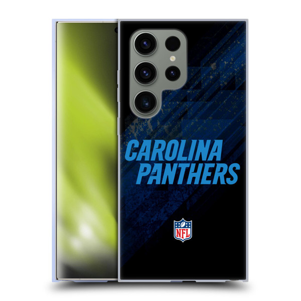 NFL Carolina Panthers Logo Blur Soft Gel Case for Samsung Galaxy S24 Ultra 5G