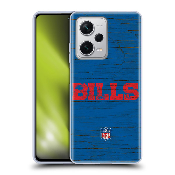 NFL Buffalo Bills Logo Distressed Look Soft Gel Case for Xiaomi Redmi Note 12 Pro+ 5G