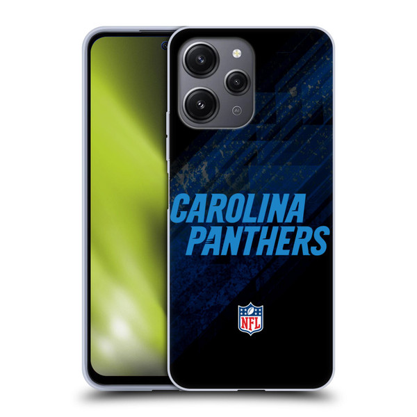 NFL Carolina Panthers Logo Blur Soft Gel Case for Xiaomi Redmi 12