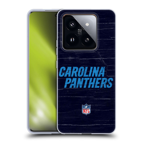 NFL Carolina Panthers Logo Distressed Look Soft Gel Case for Xiaomi 14 Pro