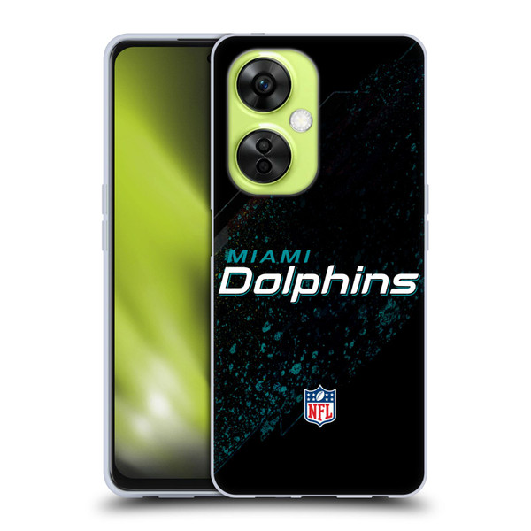 NFL Miami Dolphins Logo Blur Soft Gel Case for OnePlus Nord CE 3 Lite 5G