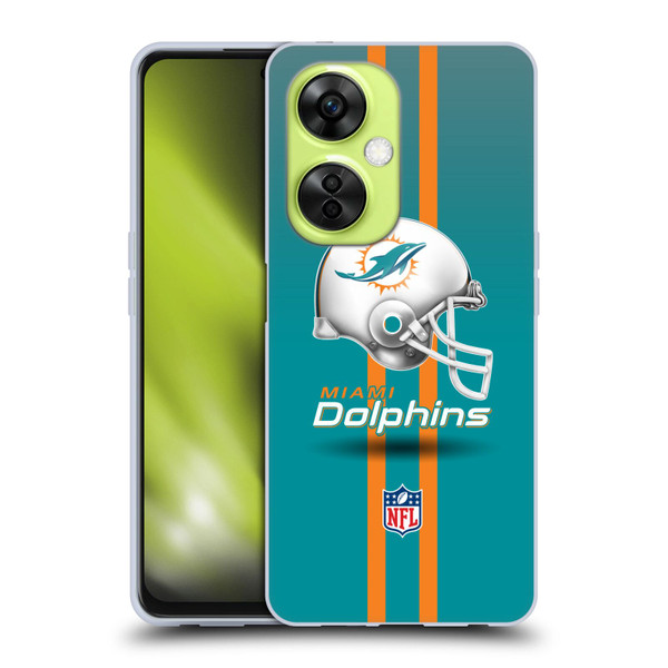 NFL Miami Dolphins Logo Helmet Soft Gel Case for OnePlus Nord CE 3 Lite 5G