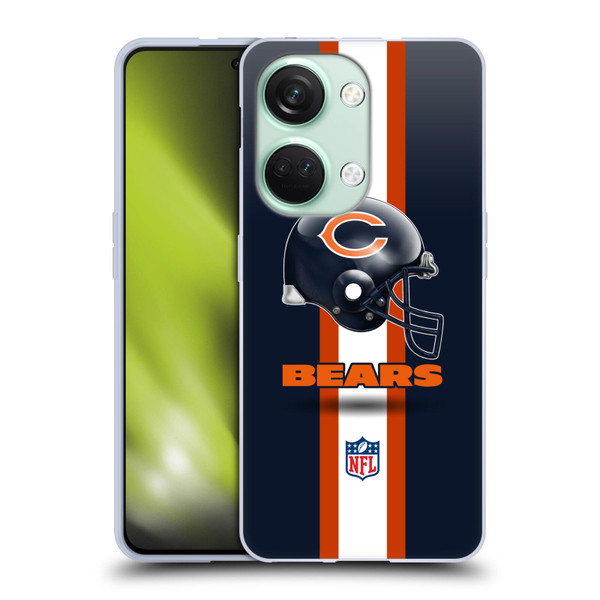 NFL Chicago Bears Logo Helmet Soft Gel Case for OnePlus Nord 3 5G