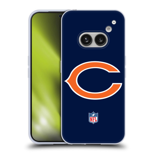NFL Chicago Bears Logo Plain Soft Gel Case for Nothing Phone (2a)
