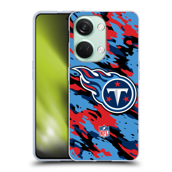 NFL Tennessee Titans Logo Camou Soft Gel Case for OnePlus Nord 3 5G