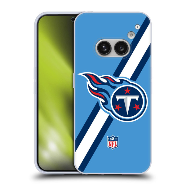 NFL Tennessee Titans Logo Stripes Soft Gel Case for Nothing Phone (2a)