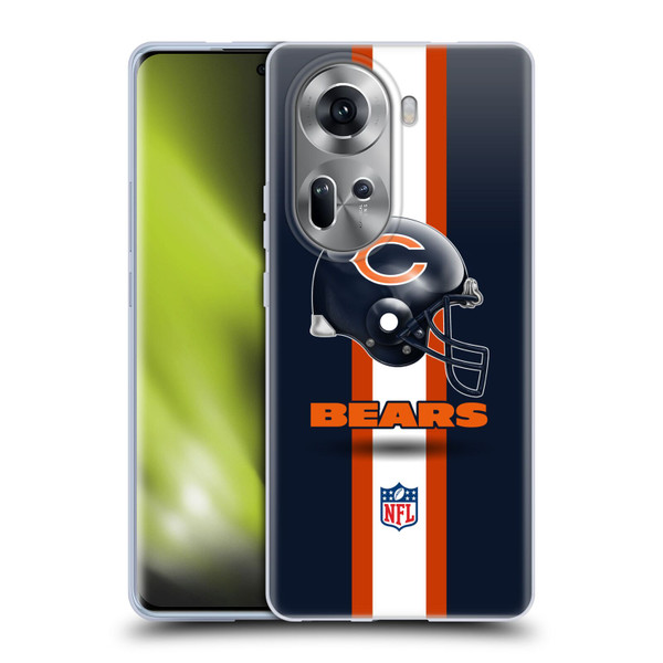 NFL Chicago Bears Logo Helmet Soft Gel Case for OPPO Reno11