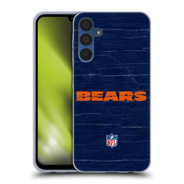 NFL Chicago Bears Logo Distressed Look Soft Gel Case for Samsung Galaxy A15