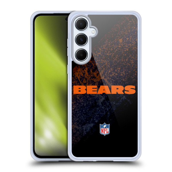 NFL Chicago Bears Logo Blur Soft Gel Case for Samsung Galaxy A55 5G