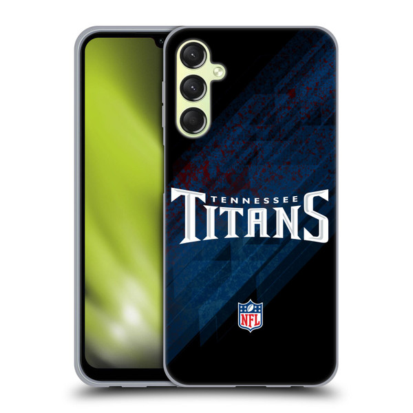 NFL Tennessee Titans Logo Blur Soft Gel Case for Samsung Galaxy A24 4G / M34 5G