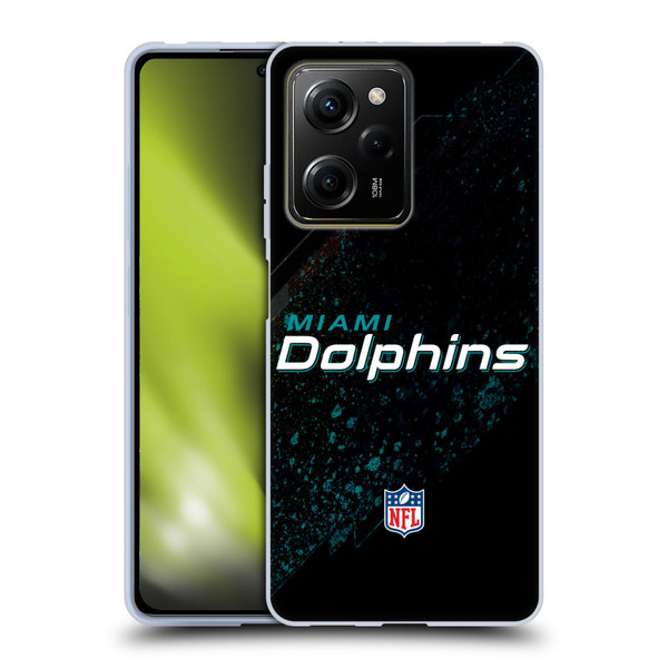 NFL Miami Dolphins Logo Blur Soft Gel Case for Xiaomi Redmi Note 12 Pro 5G