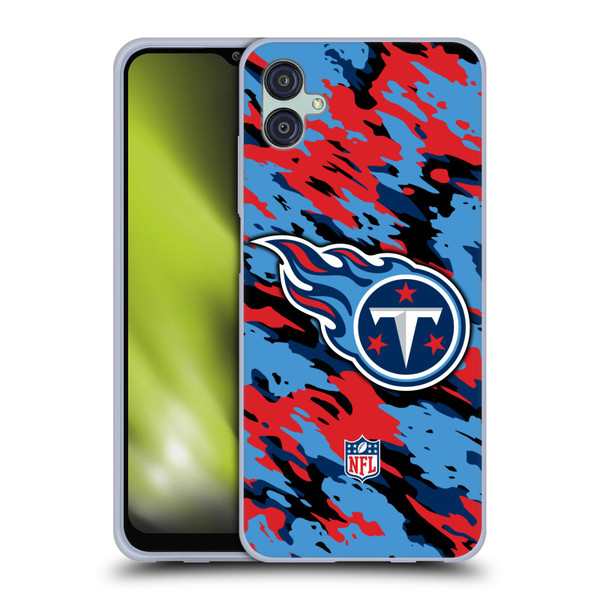 NFL Tennessee Titans Logo Camou Soft Gel Case for Samsung Galaxy M04 5G / A04e