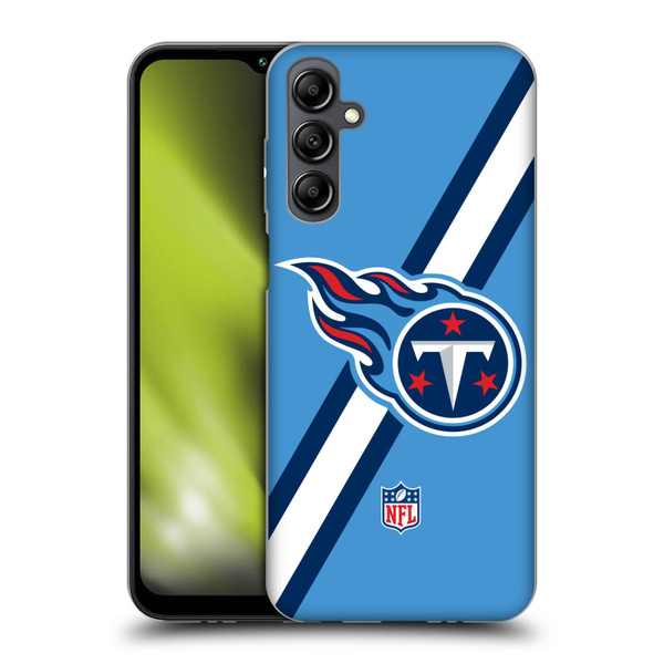 NFL Tennessee Titans Logo Stripes Soft Gel Case for Samsung Galaxy M14 5G