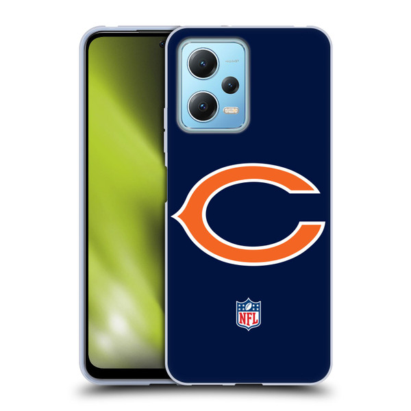 NFL Chicago Bears Logo Plain Soft Gel Case for Xiaomi Redmi Note 12 5G