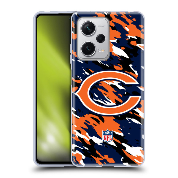 NFL Chicago Bears Logo Camou Soft Gel Case for Xiaomi Redmi Note 12 Pro+ 5G