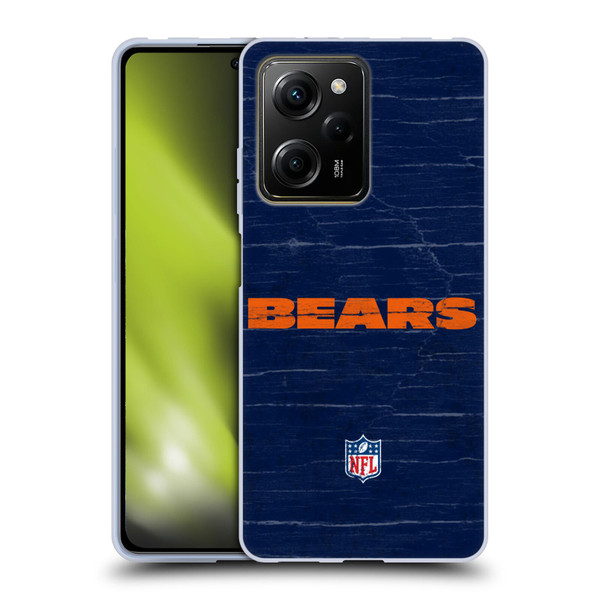 NFL Chicago Bears Logo Distressed Look Soft Gel Case for Xiaomi Redmi Note 12 Pro 5G