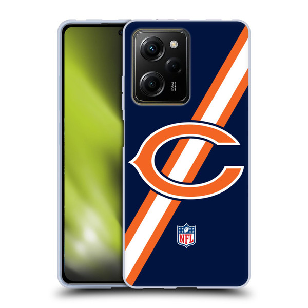 NFL Chicago Bears Logo Stripes Soft Gel Case for Xiaomi Redmi Note 12 Pro 5G