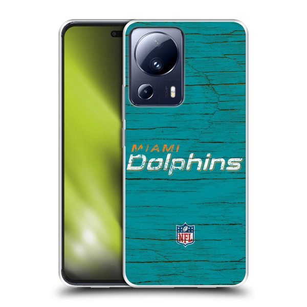 NFL Miami Dolphins Logo Distressed Look Soft Gel Case for Xiaomi 13 Lite 5G