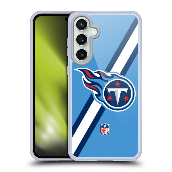 NFL Tennessee Titans Logo Stripes Soft Gel Case for Samsung Galaxy S23 FE 5G