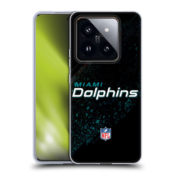 NFL Miami Dolphins Logo Blur Soft Gel Case for Xiaomi 14 Pro