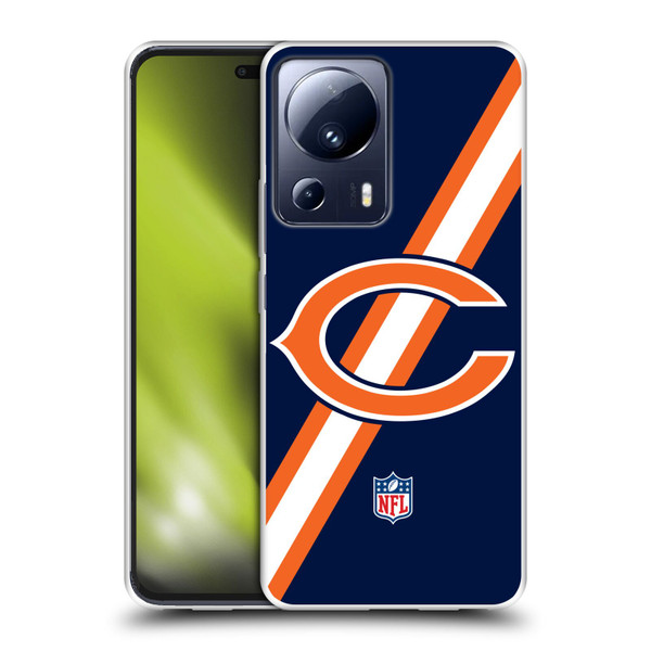 NFL Chicago Bears Logo Stripes Soft Gel Case for Xiaomi 13 Lite 5G