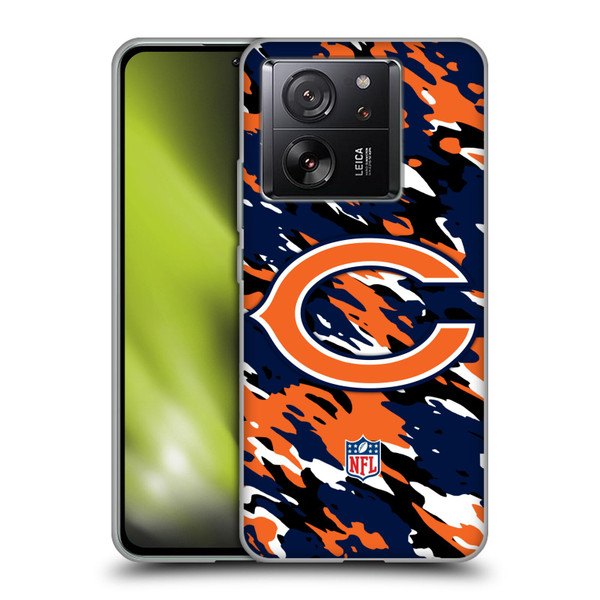 NFL Chicago Bears Logo Camou Soft Gel Case for Xiaomi 13T 5G / 13T Pro 5G