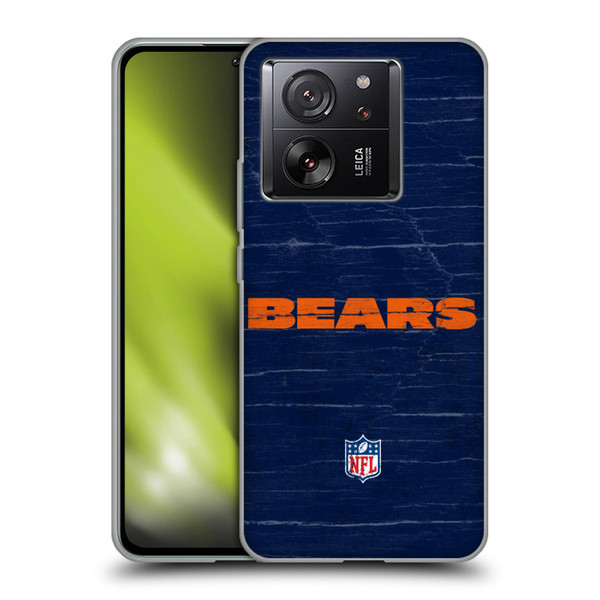 NFL Chicago Bears Logo Distressed Look Soft Gel Case for Xiaomi 13T 5G / 13T Pro 5G