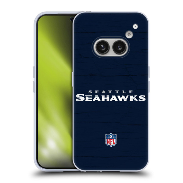 NFL Seattle Seahawks Logo Distressed Look Soft Gel Case for Nothing Phone (2a)