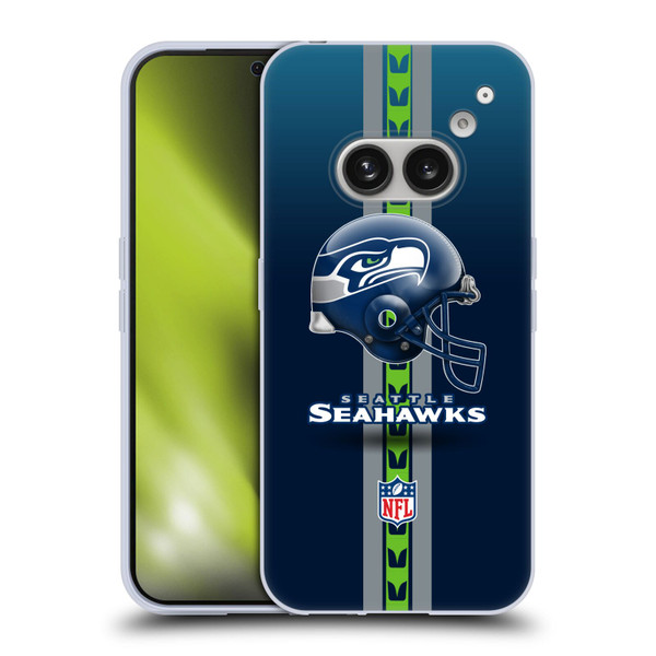 NFL Seattle Seahawks Logo Helmet Soft Gel Case for Nothing Phone (2a)